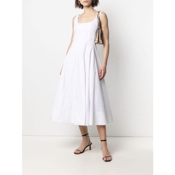 STAUD Dresses & Skirts - STAUD Wells corset-panel dress Size US4 $285